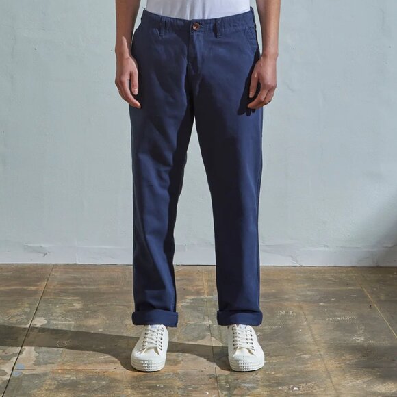 Classic Navy Chinos for Men - Picture 1 of 9